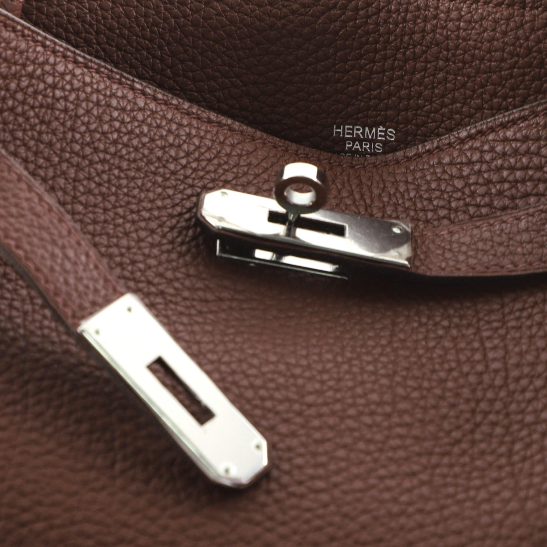 Brown Hermes So Kelly Handbag Togo 22