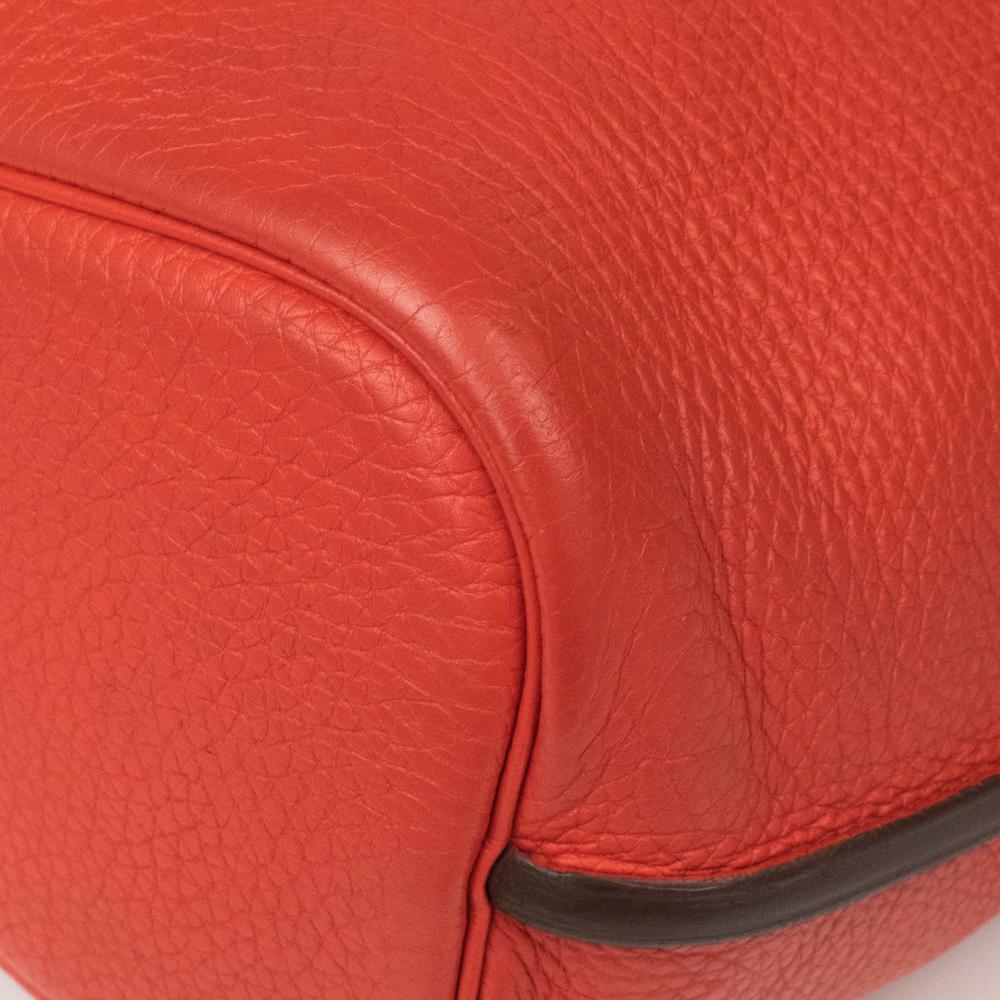 HERMÈS, So Kelly in red leather For Sale 5