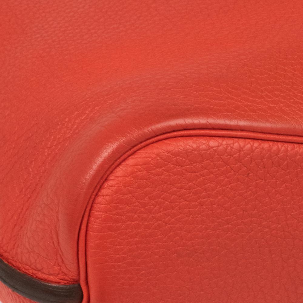 HERMÈS, So Kelly in red leather For Sale 4