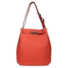 HERMÈS, So Kelly in red leather