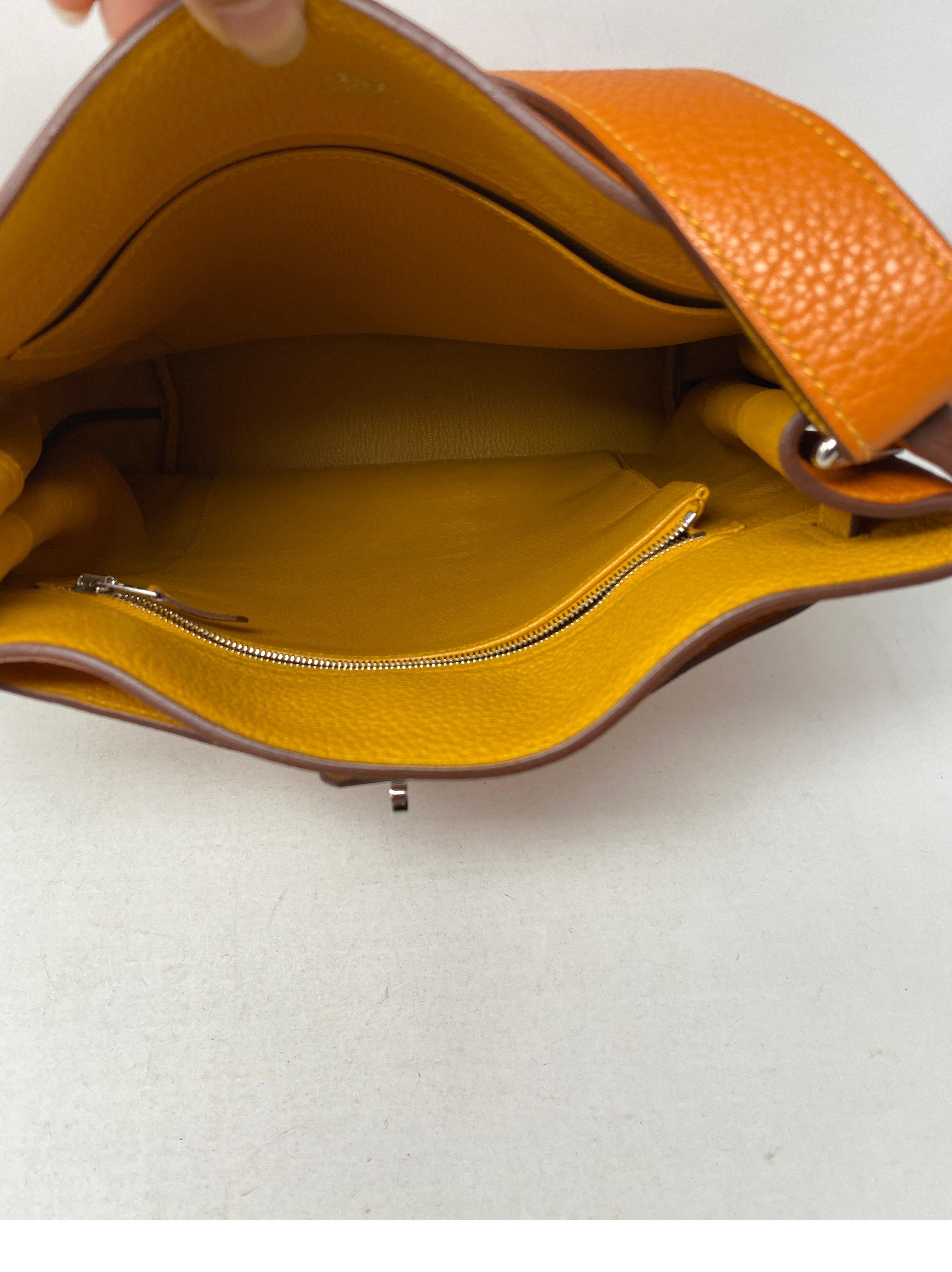 Hermes So Kelly Orange Candy Tasche 8