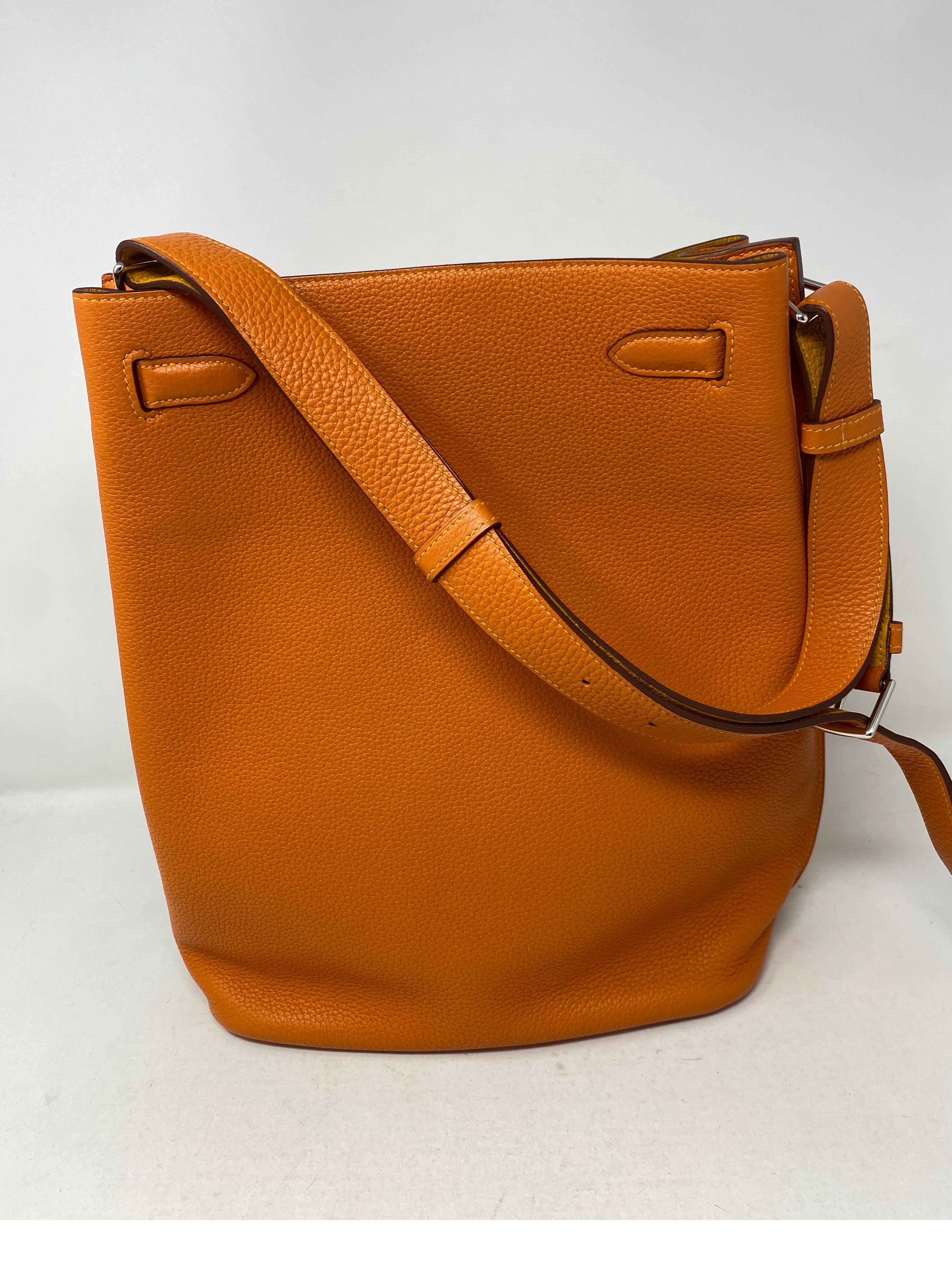 Hermes So Kelly Orange Candy Bag  2