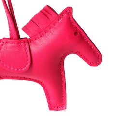Hermès So Pink Leather Rodeo Bag Charm