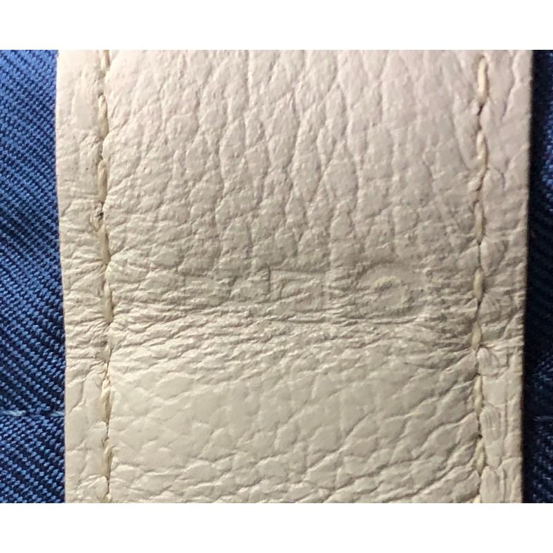 Hermes Soie Cool Handbag Printed Silk and Calfskin Medium In Good Condition In NY, NY