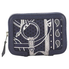 Hermes Soie Cool Wallet Printed Silk and Epsom Compact