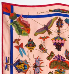 Hermes Soies Volantes by Loic Dubigeon Silk Scarf