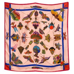 Hermes Soies Volantes by Loic Dubigeon Silk Scarf
