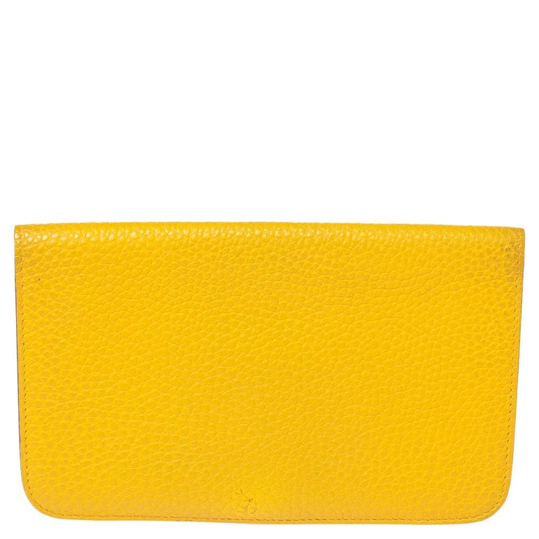 Hermes Soleil Togo Leather Dogon Duo Wallet For Sale at 1stDibs hermes dogon duo
