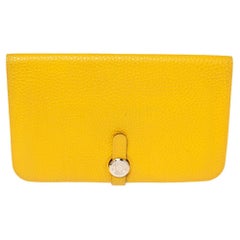 Hermes Soleil Togo Leather Dogon Duo Wallet