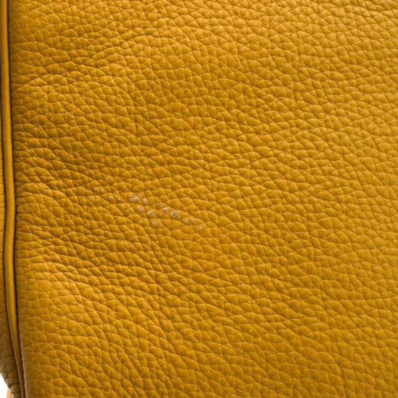 Hermes Soleil Togo Leather Palladium Hardware Birkin 35 Bag 1