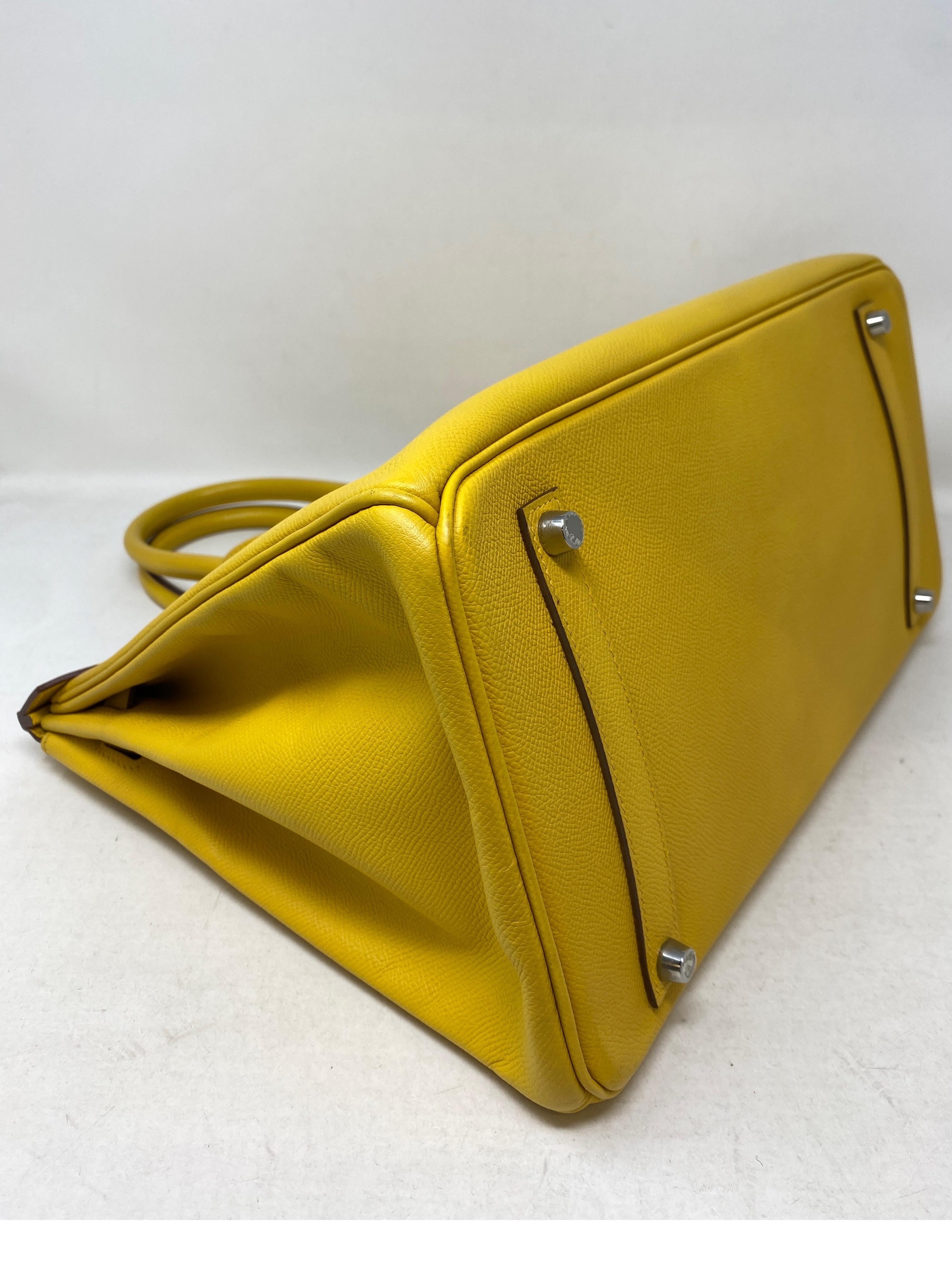 Hermes Soleil Yellow Birkin 35 Bag 4