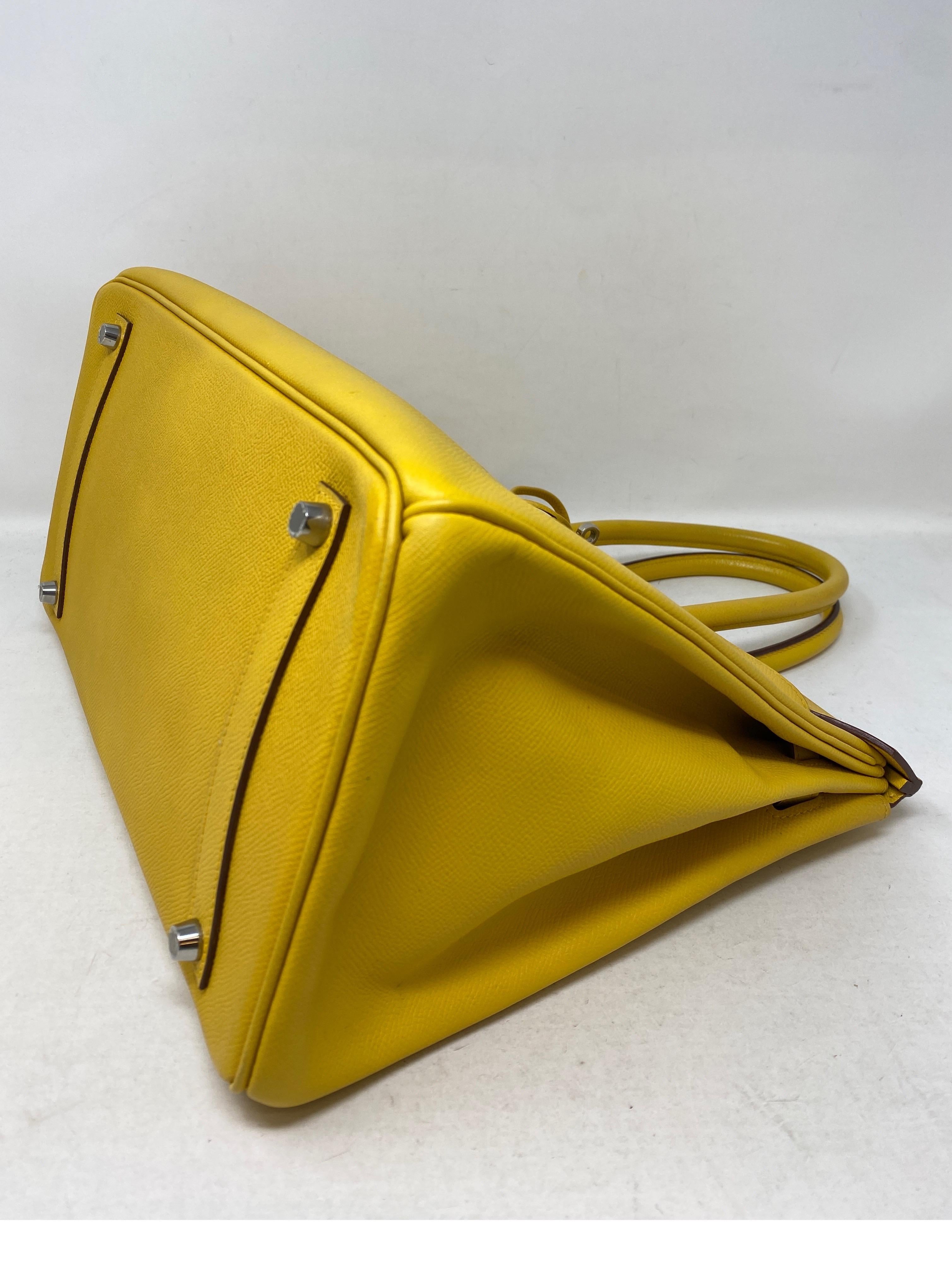 Hermes Soleil Yellow Birkin 35 Bag 5