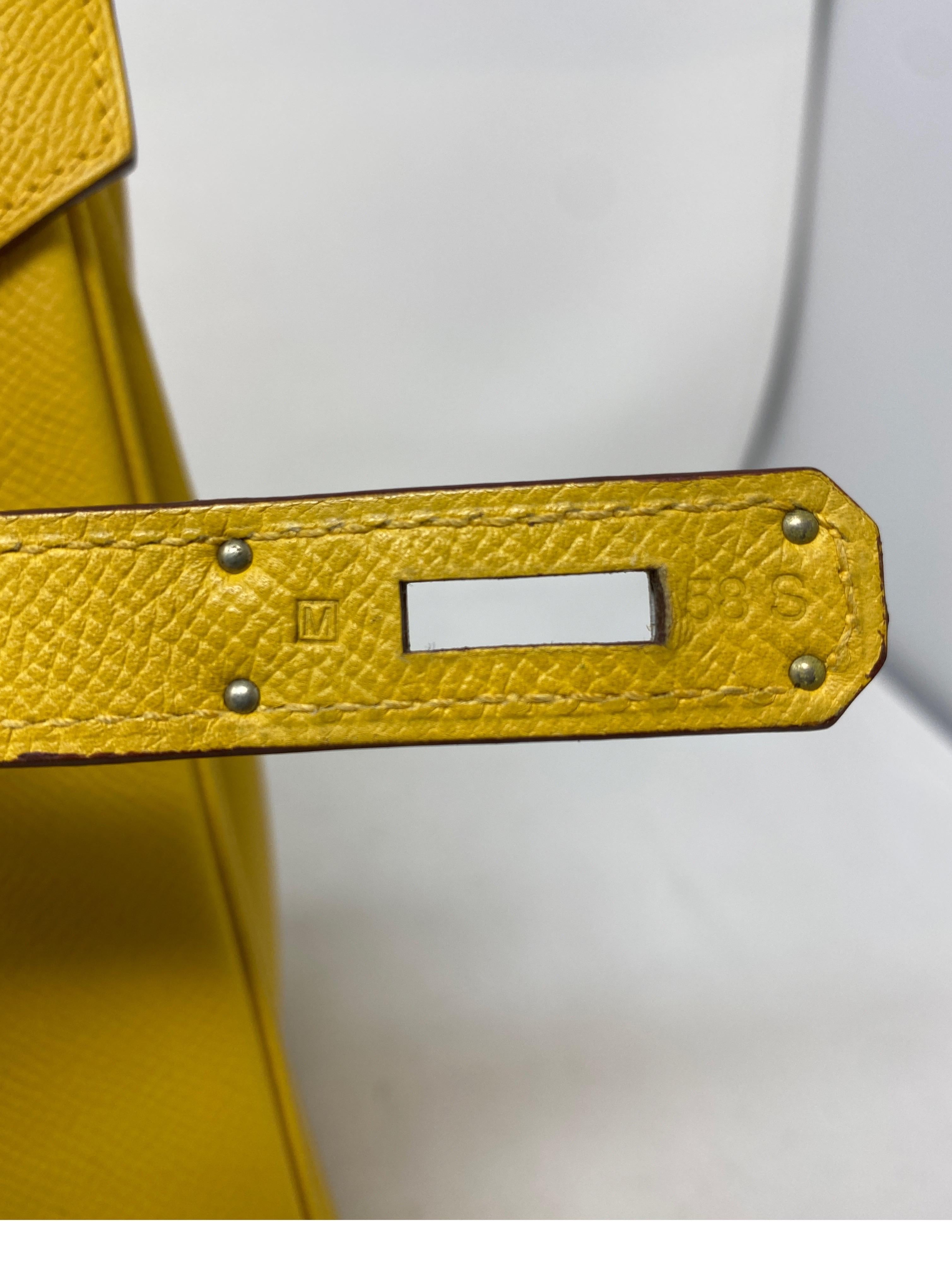Hermes Soleil Yellow Birkin 35 Bag 6