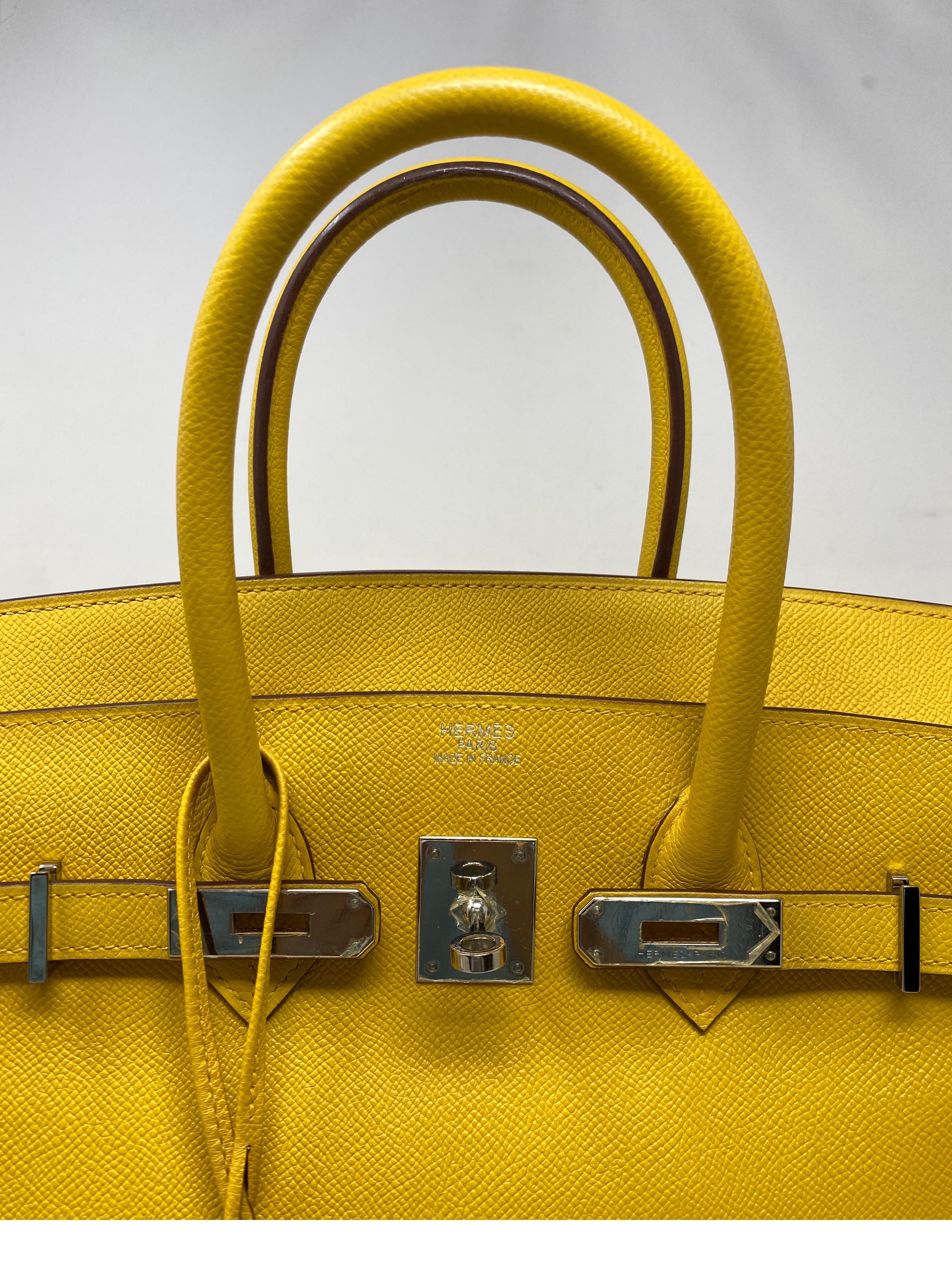 Hermes Soleil Yellow Birkin 35 Bag 8
