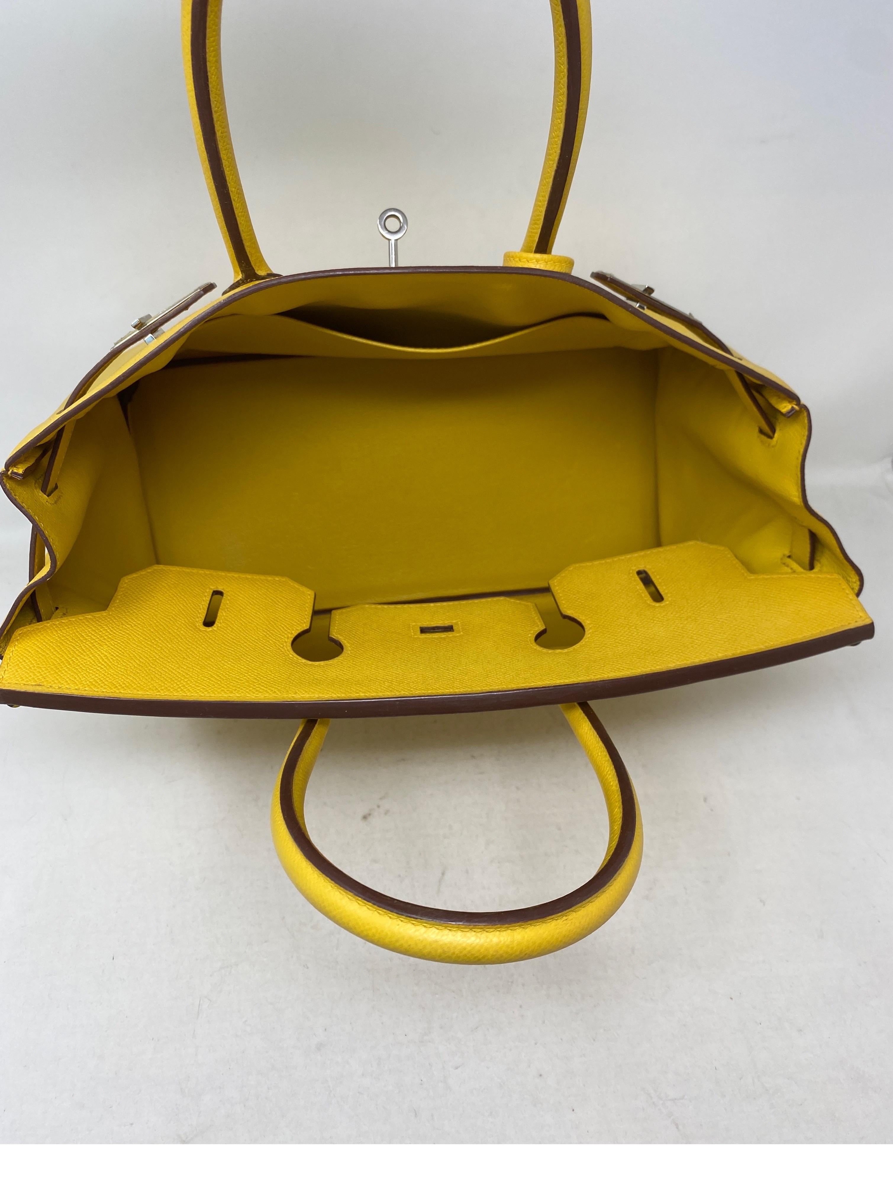 Hermes Soleil Yellow Birkin 35 Bag 10