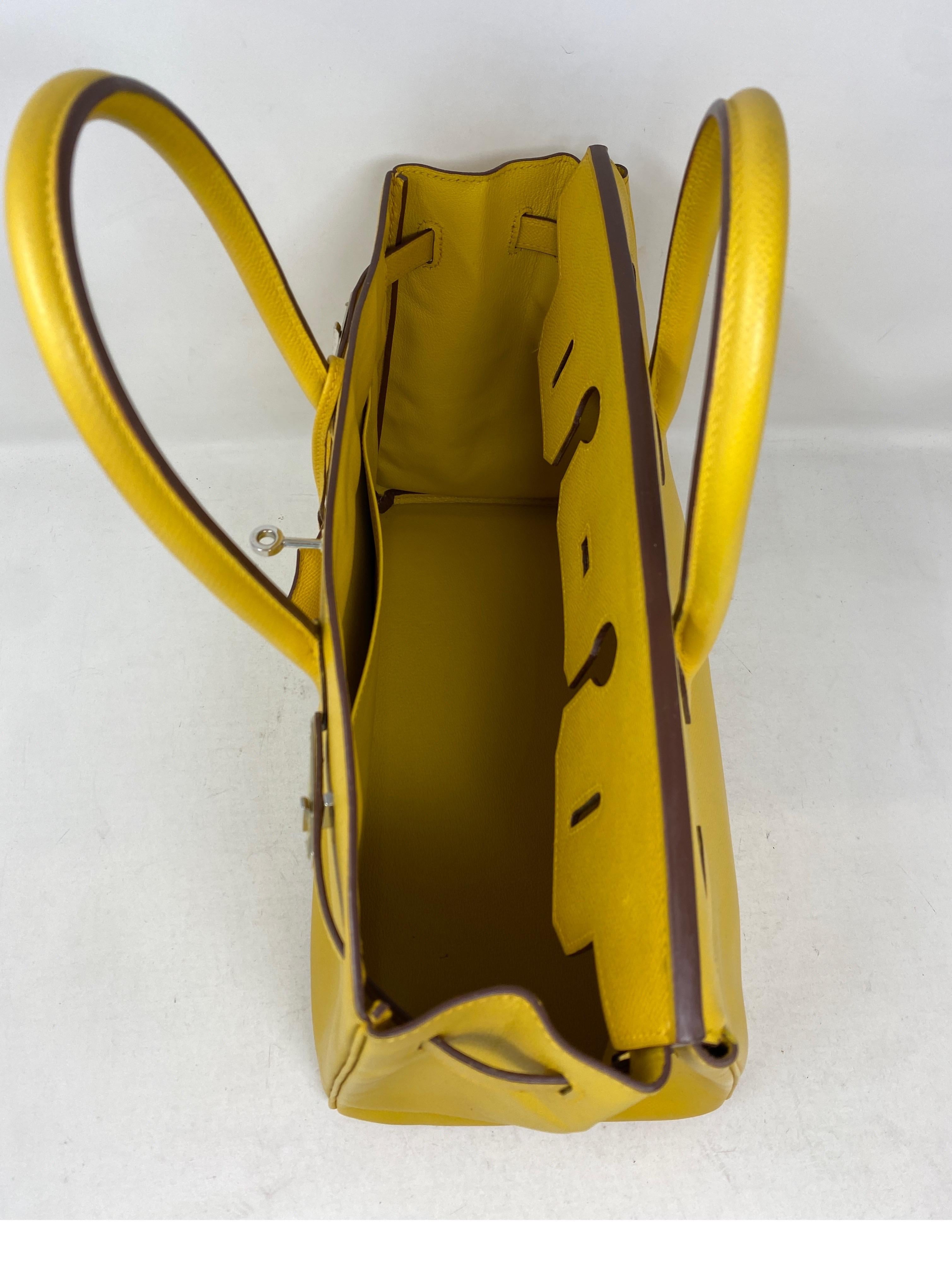 Hermes Soleil Yellow Birkin 35 Bag 11