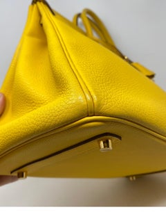 Hermes Soleil Yellow Birkin 35 Bag