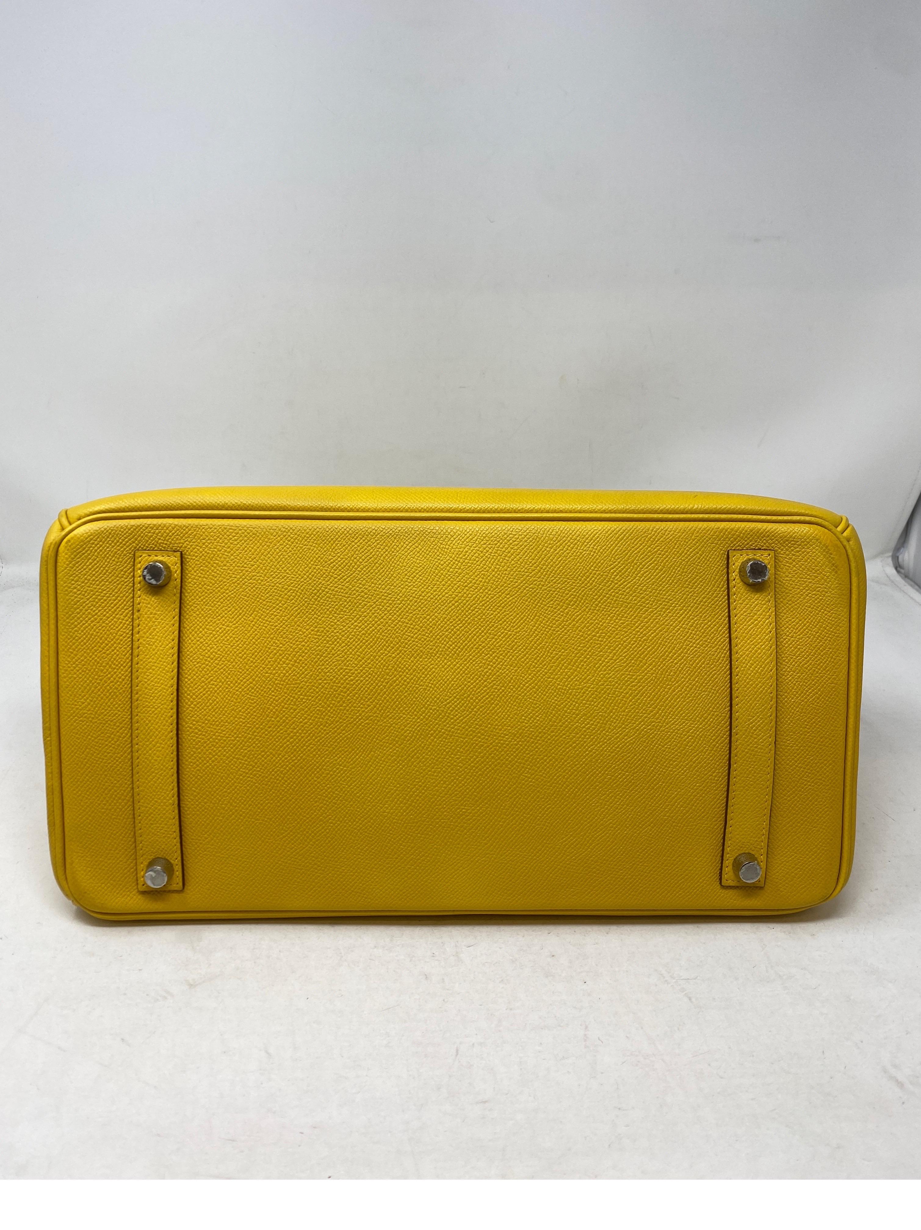 Hermes Soleil Yellow Birkin 35 Bag 3