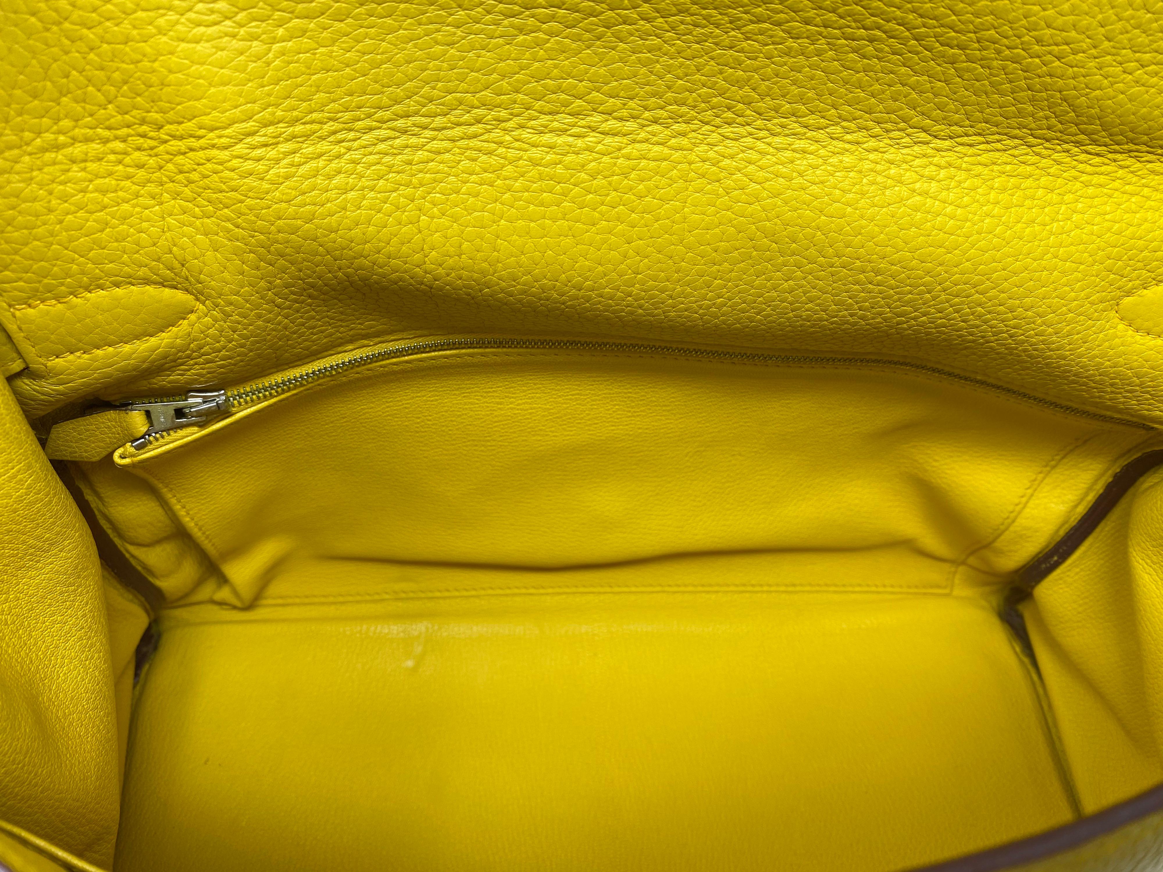 Hermes Soleil Yellow Kelly Bag 12