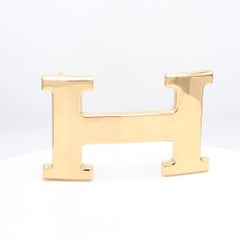 Hermes, Solid Gold "H" Belt Buckle