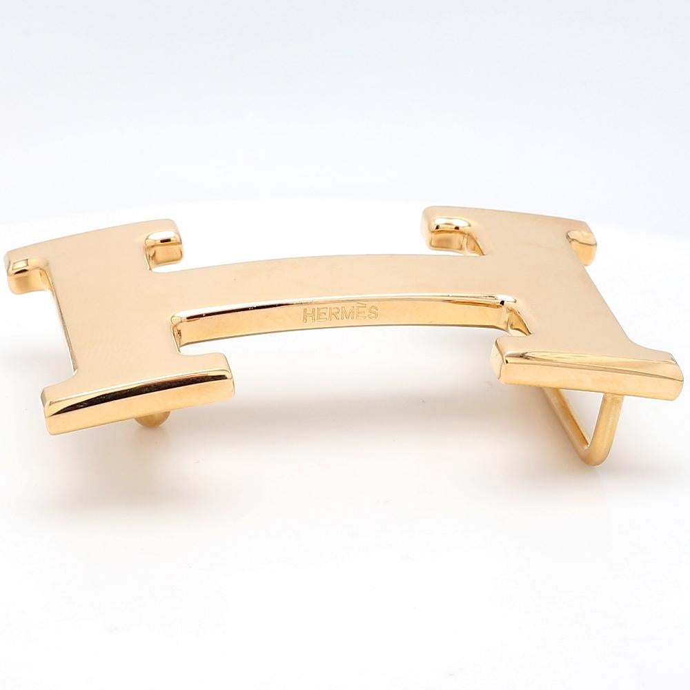 hermes belt buckle 18k gold