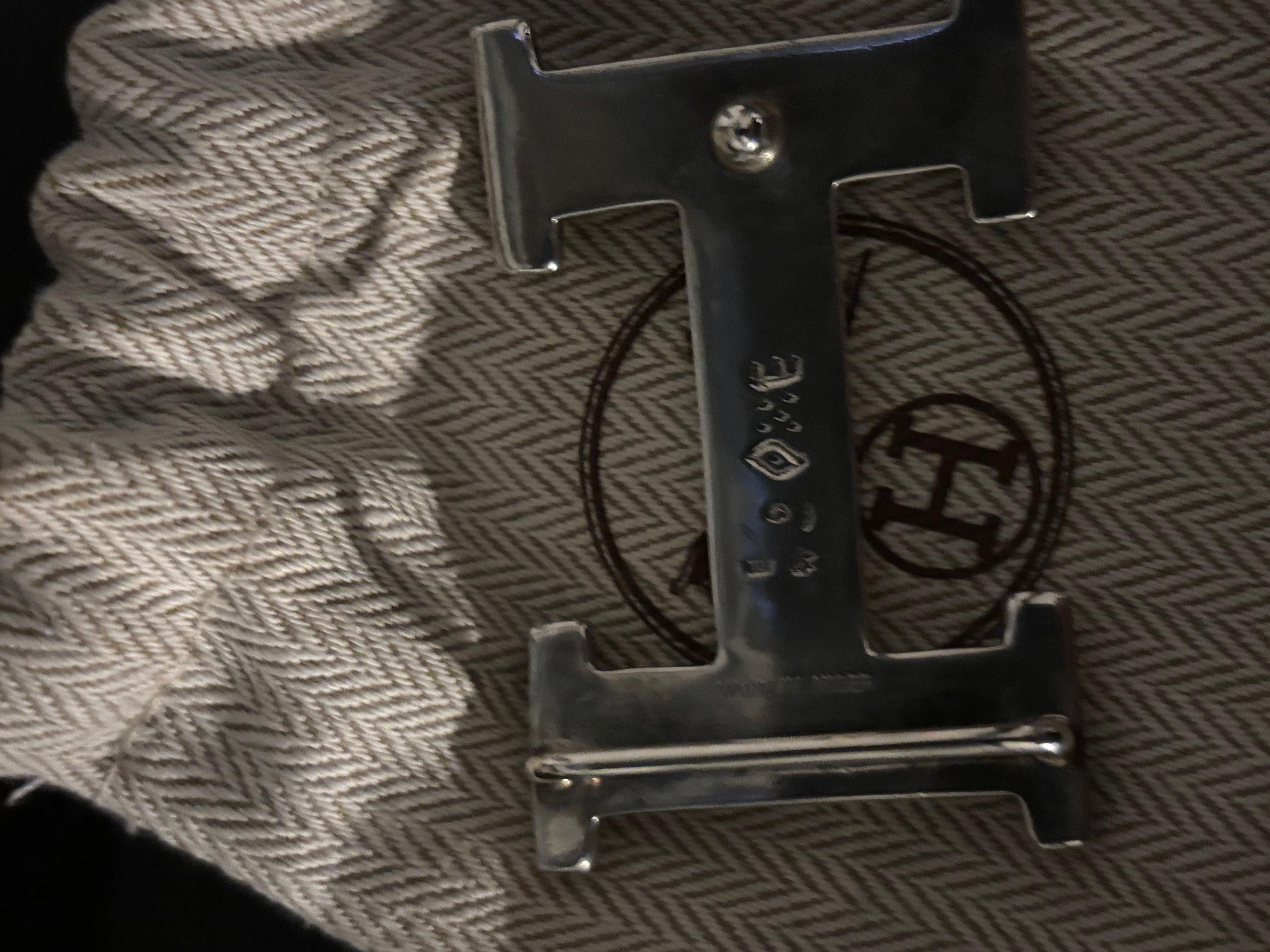 Beige Fibbia per cintura Touareg di Hermes in argento massiccio lavorato a mano in vendita