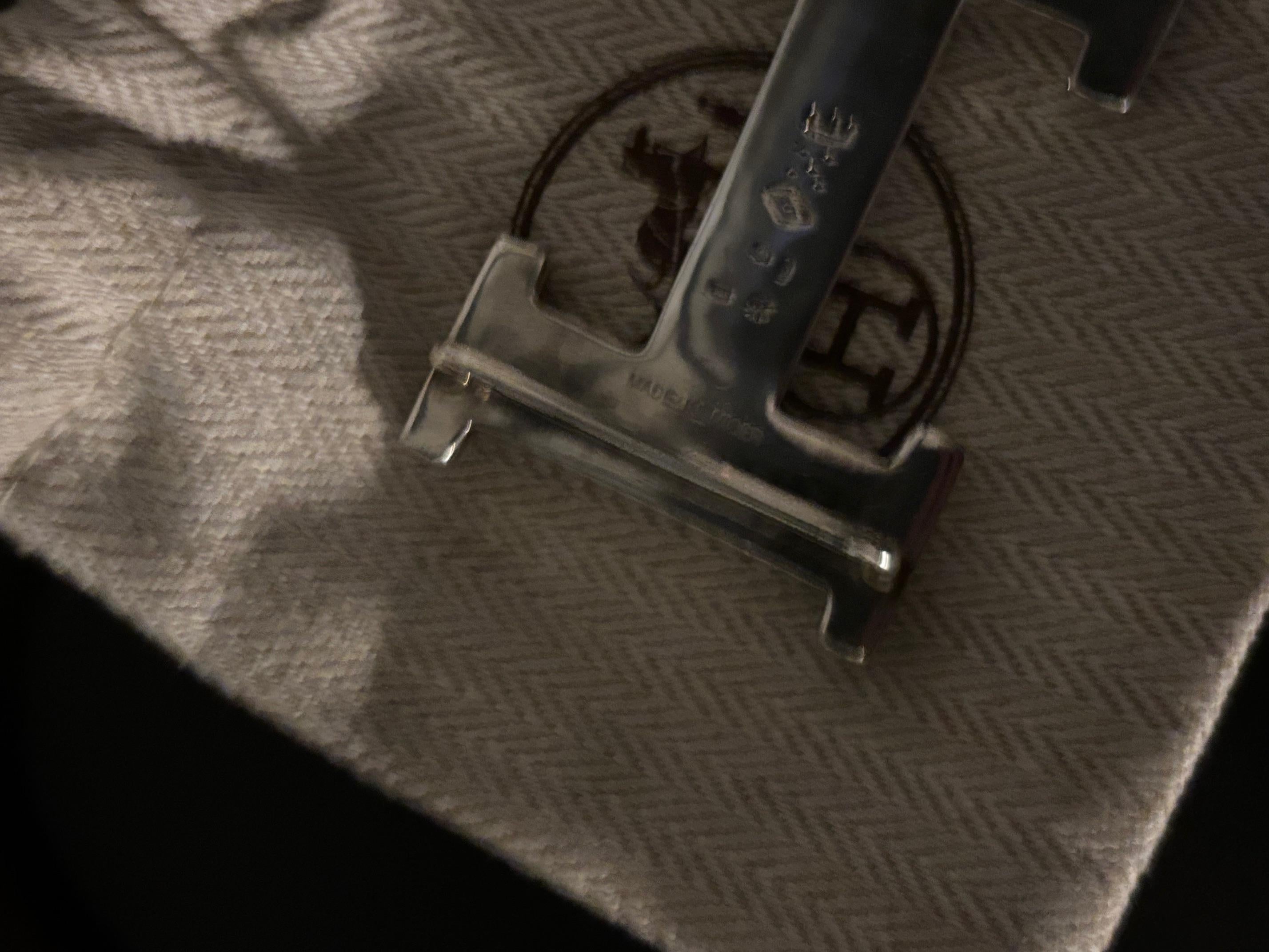 da uomo o donna Fibbia per cintura Touareg di Hermes in argento massiccio lavorato a mano in vendita