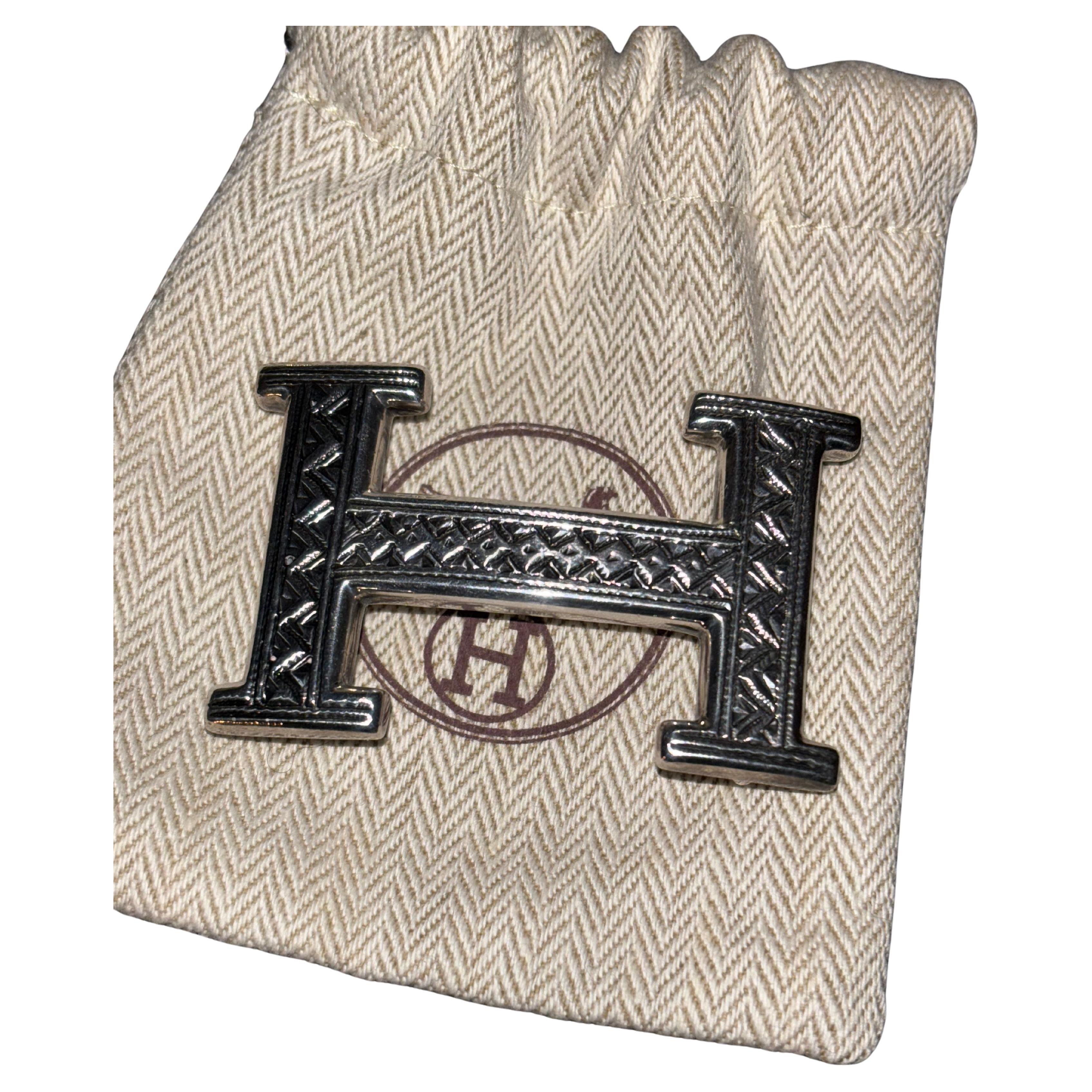 Fibbia per cintura Touareg di Hermes in argento massiccio lavorato a mano in vendita