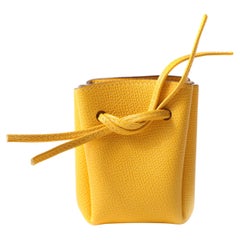 Used Hermès Soufre Yellow Epsom Birkin Pouch
