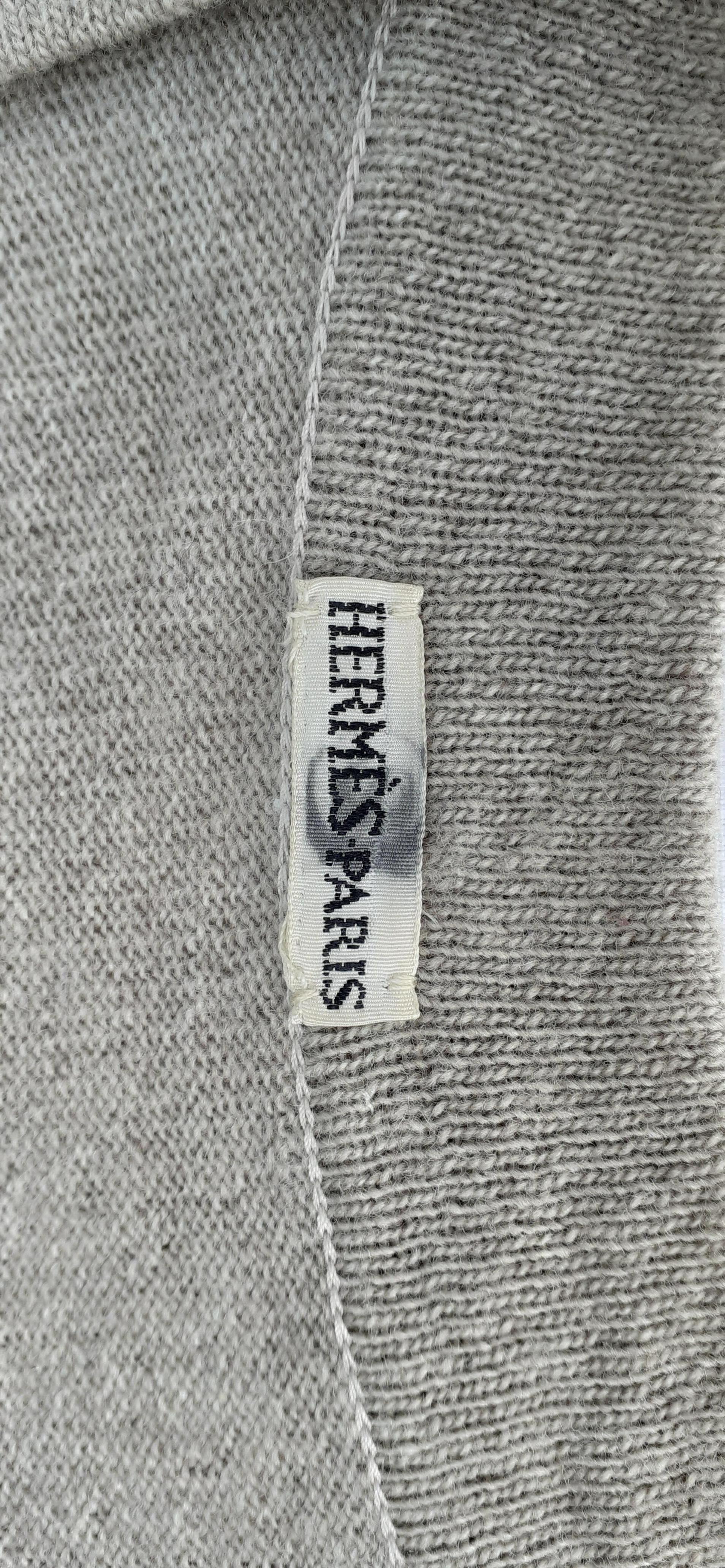 Hermès Sous le Cèdre Rybaltchenko Wool and Silk Vest Sweater Size S/M For Sale 7