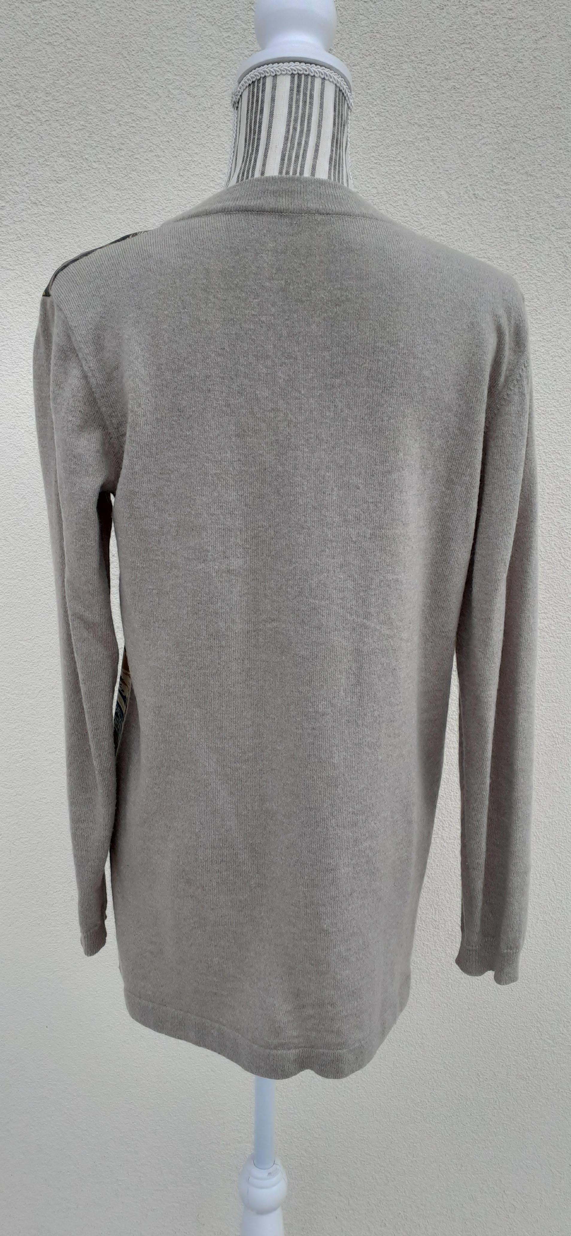 Hermès Sous le Cèdre Rybaltchenko Wool and Silk Vest Sweater Size S/M For Sale 13