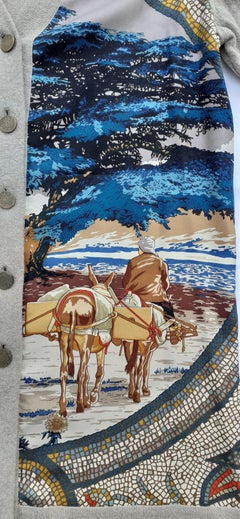 Hermès Sous le Cèdre Rybaltchenko Wool and Silk Vest Sweater Size S/M