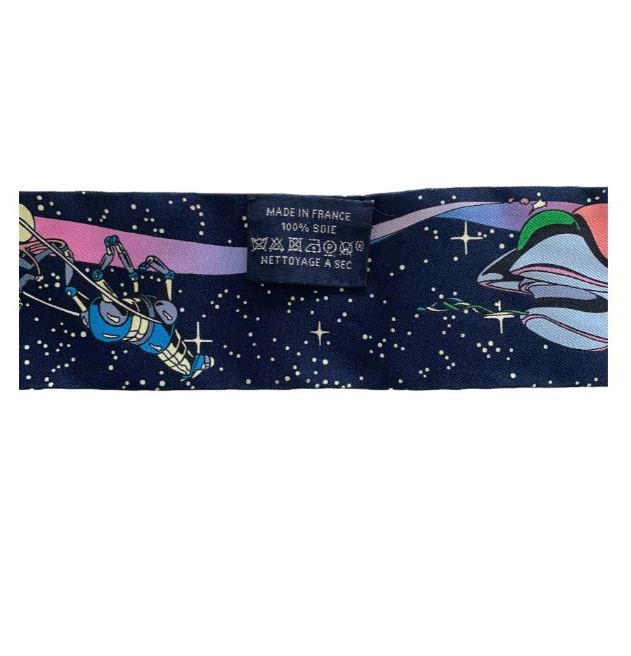 Hermes Space Derby Twilly in Dark Blue In Excellent Condition In Brisbane, QLD