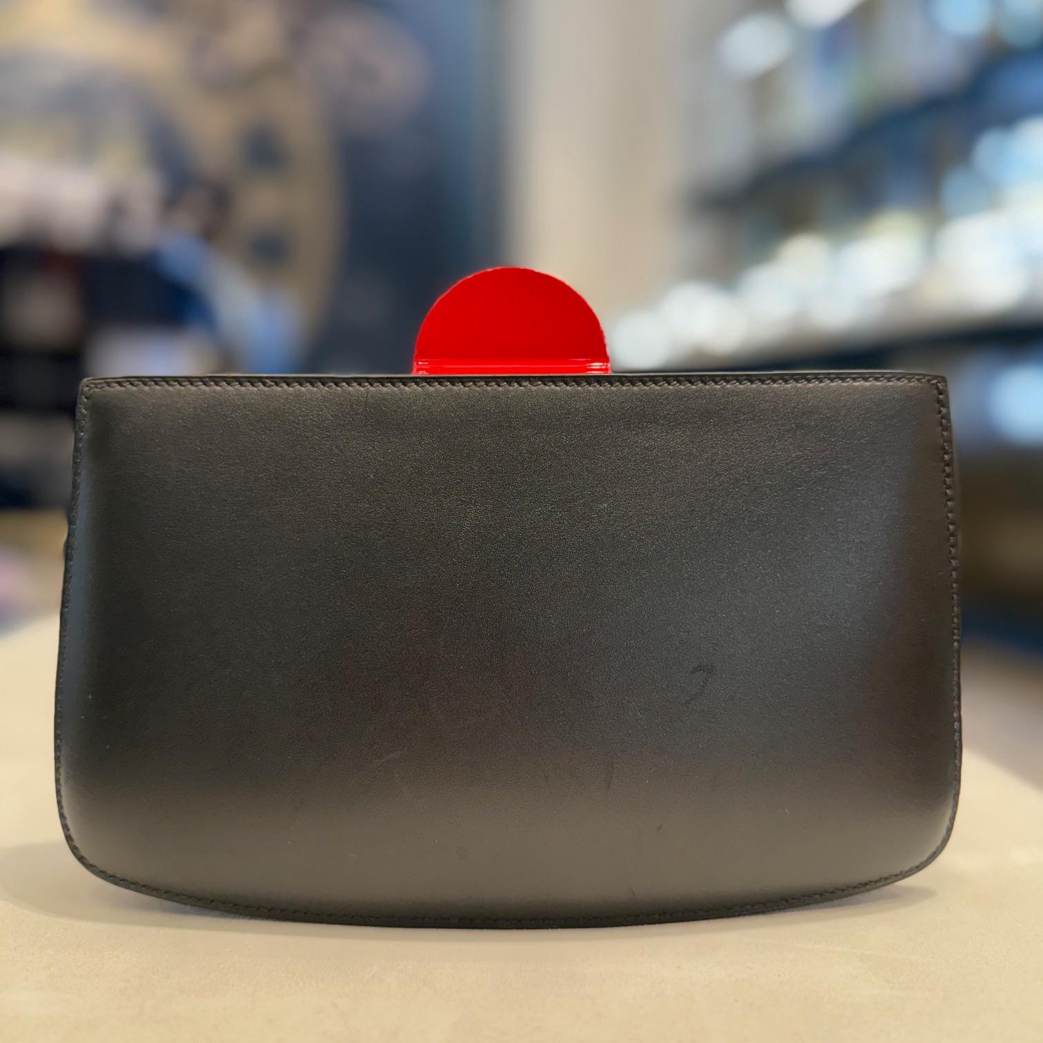 Hermès Space Sac à Malice Noir / Multicolore Monsieur et cuir de lézard Neuf - En vente à New York, NY
