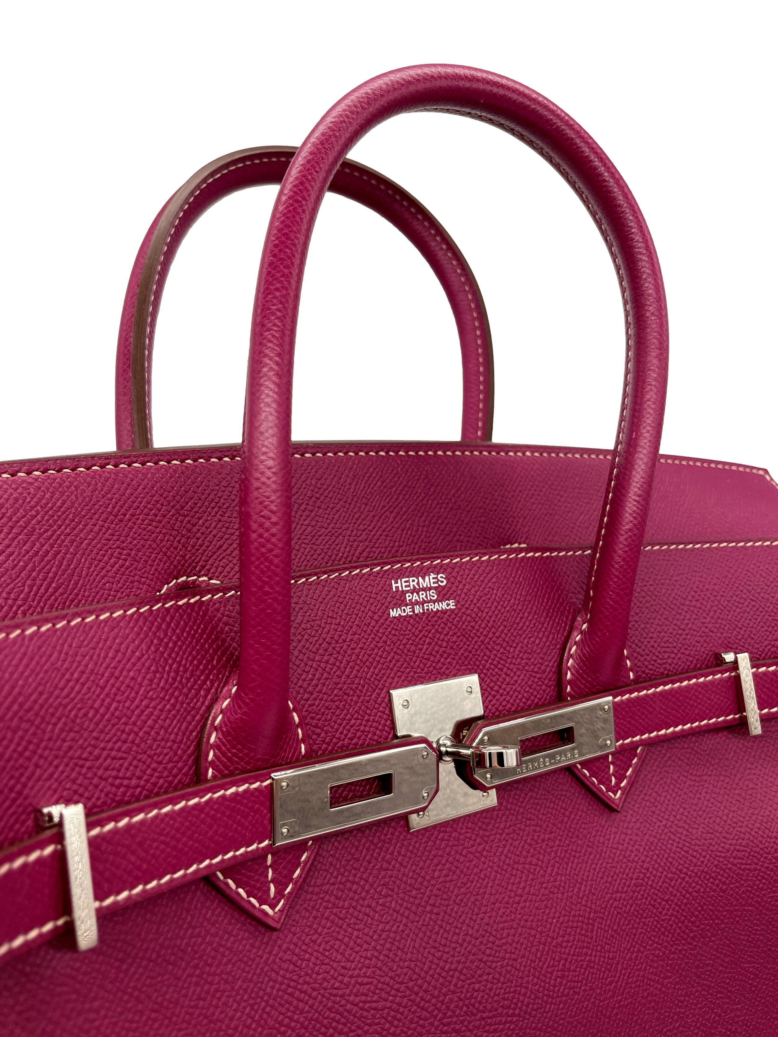 Hermès Special Edition Bi-Color Tosca & Rose Tyrien Epsom  Candy 35cm Birkin Bag 2
