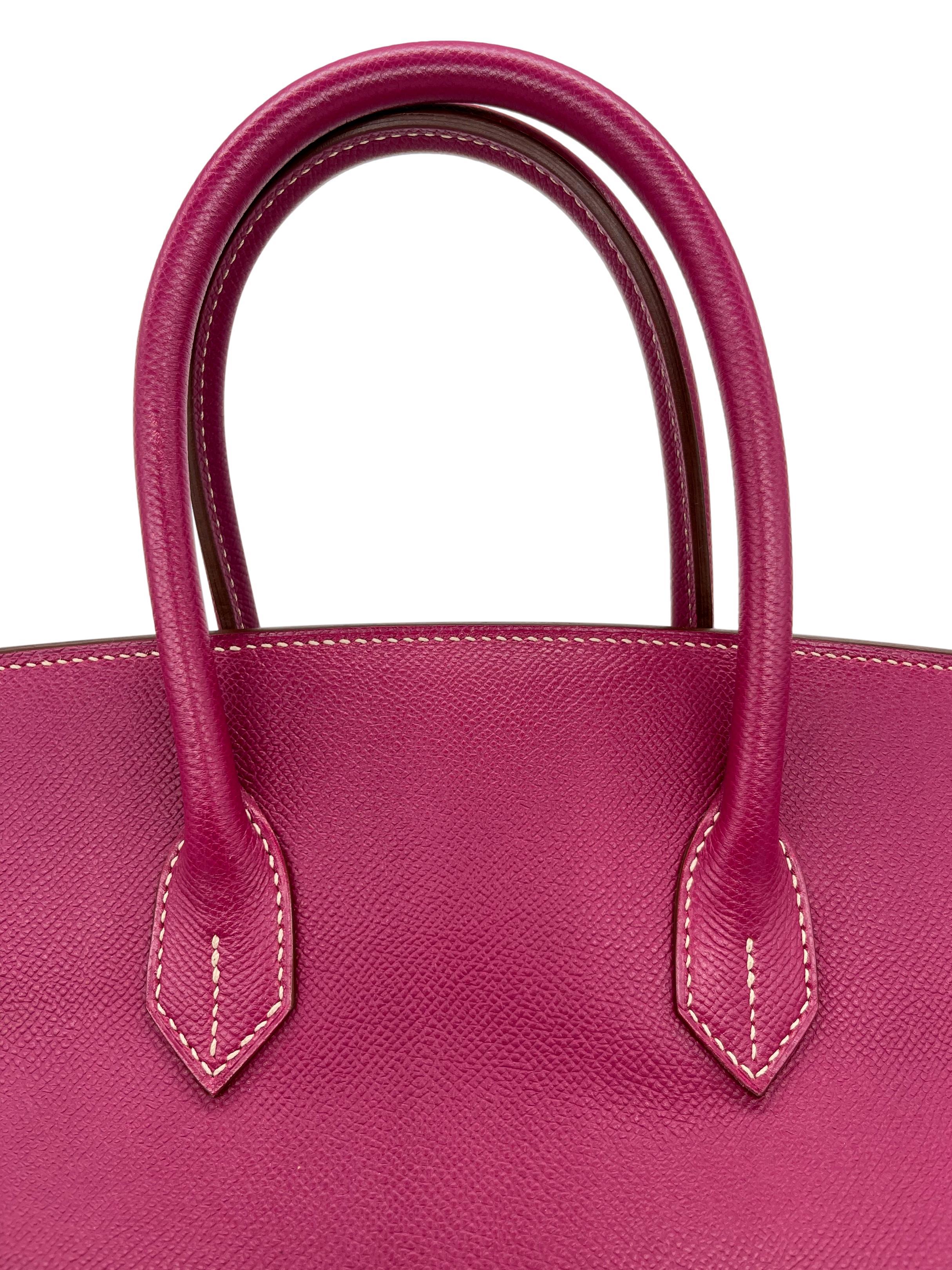 Hermès Special Edition Bi-Color Tosca & Rose Tyrien Epsom  Candy 35cm Birkin Bag 4