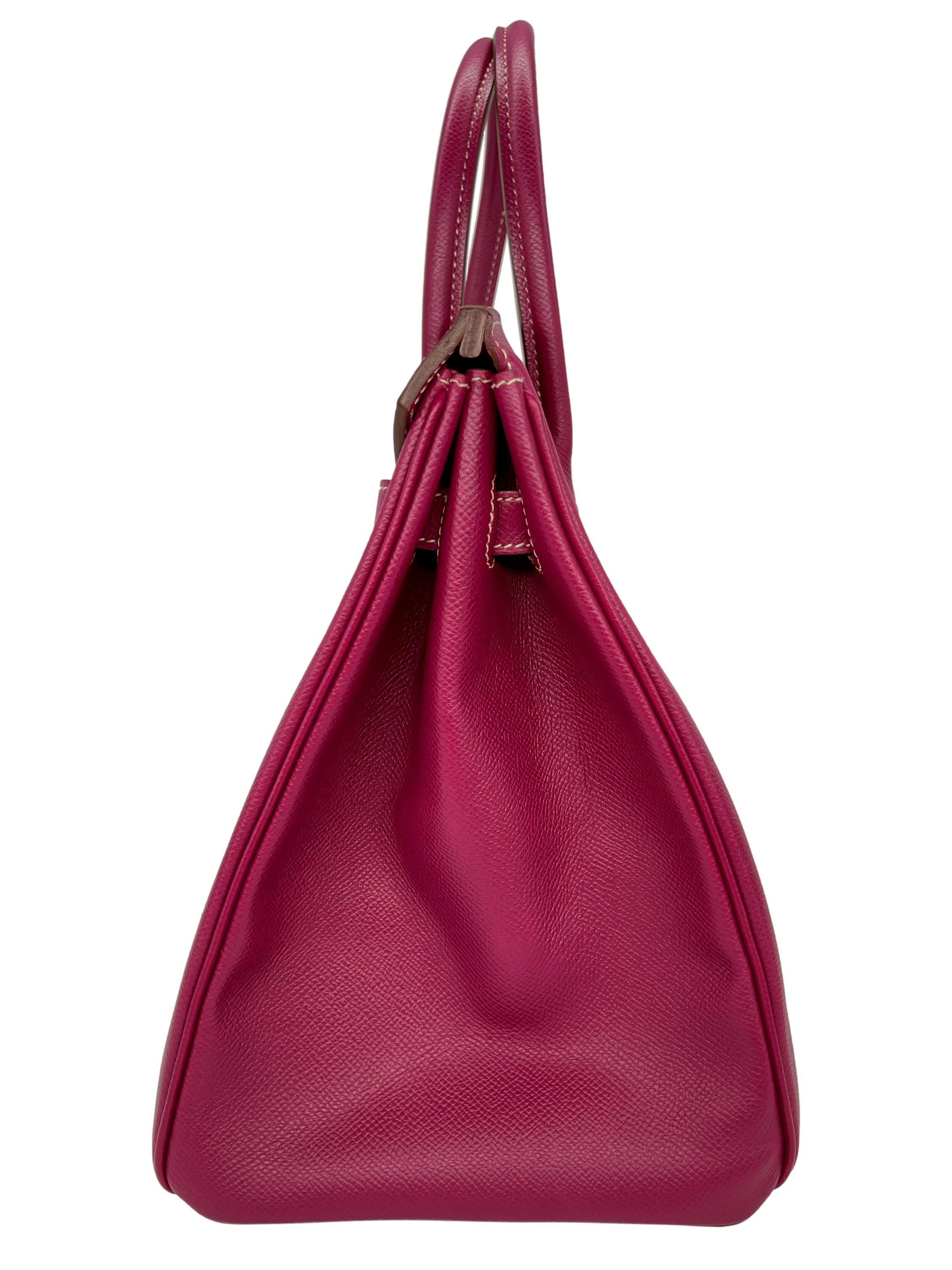 Women's or Men's Hermès Special Edition Bi-Color Tosca & Rose Tyrien Epsom  Candy 35cm Birkin Bag