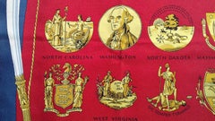 Hermès Special Edition Silk Scarf Bicentenary of Independance Arms of the USA