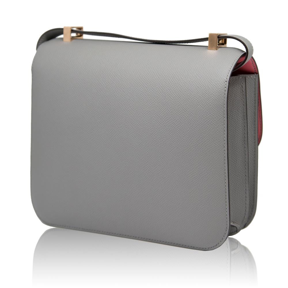 Hermès Special Order 24cm Bi-Colour Constance Bag In Excellent Condition In London, GB