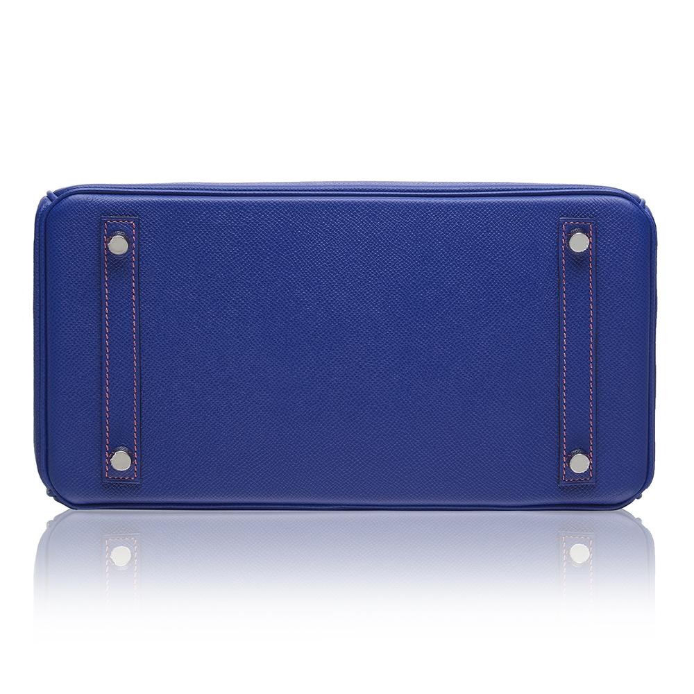 Purple Hermès Special Order Bi-colour Epsom 30cm Birkin Bag