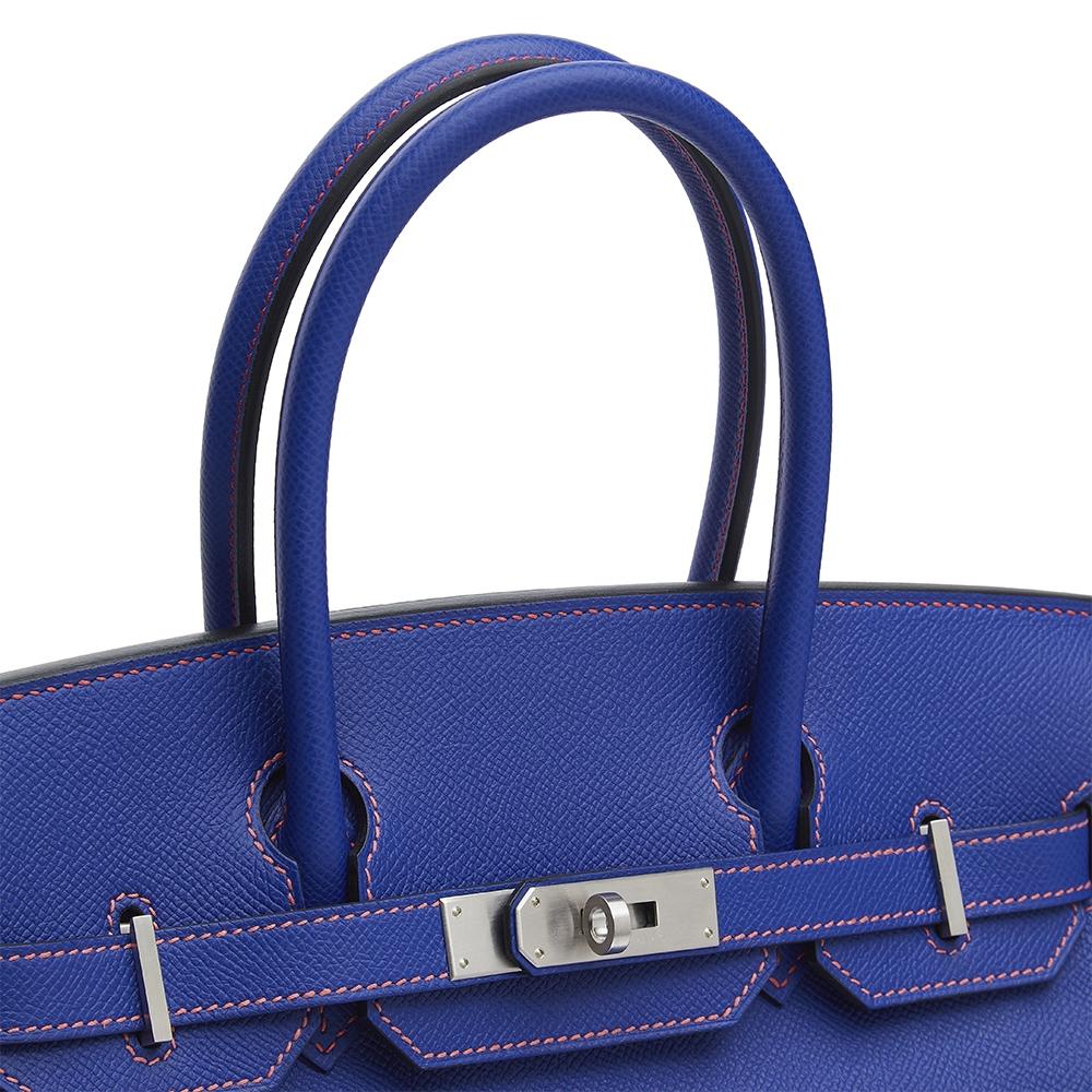 Hermès Special Order Bi-colour Epsom 30cm Birkin Bag In Excellent Condition In London, GB