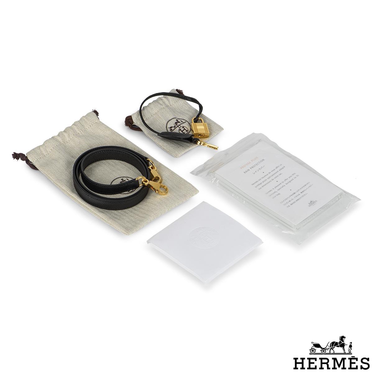Hermès Special Order Kelly Sellier 35cm Noir Veau Epsom GHW For Sale 5