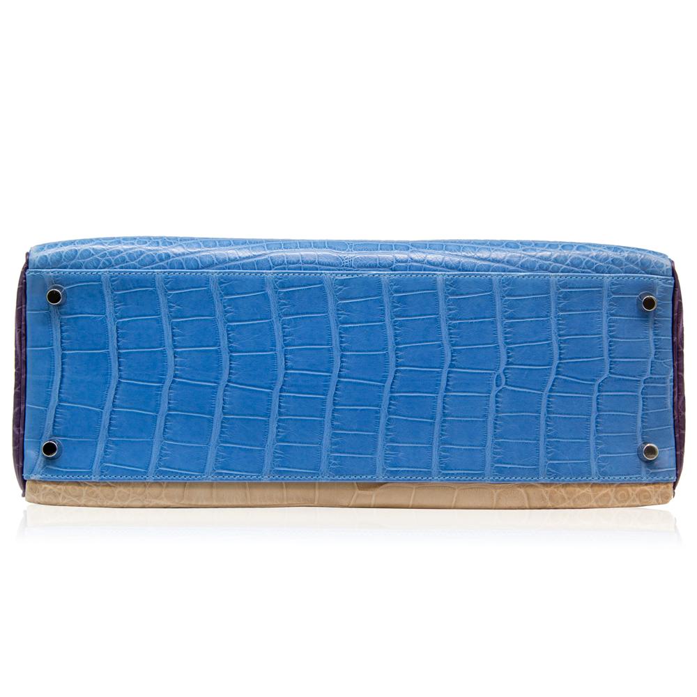Women's Hermès Special Order Tri-Colour Alligator Leather 35cm Kelly Bag