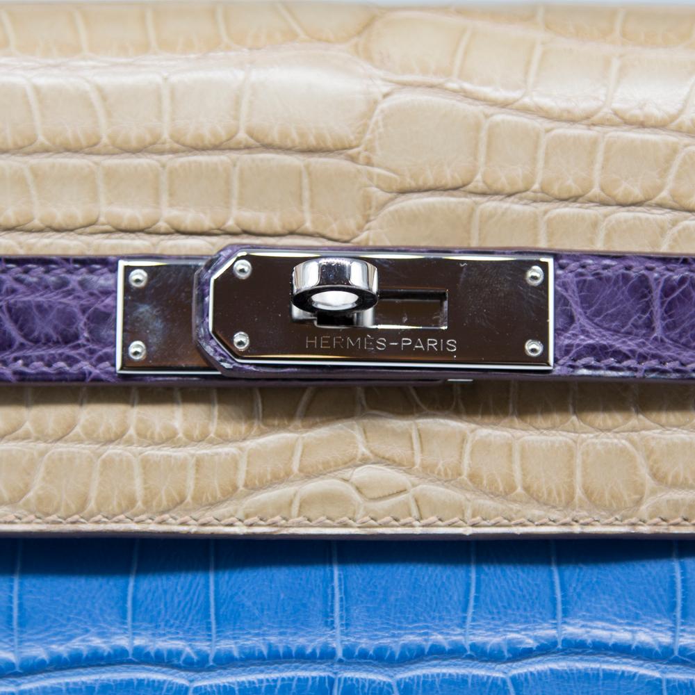 Hermès Special Order Tri-Colour Leather 35cm Kelly Bag 7