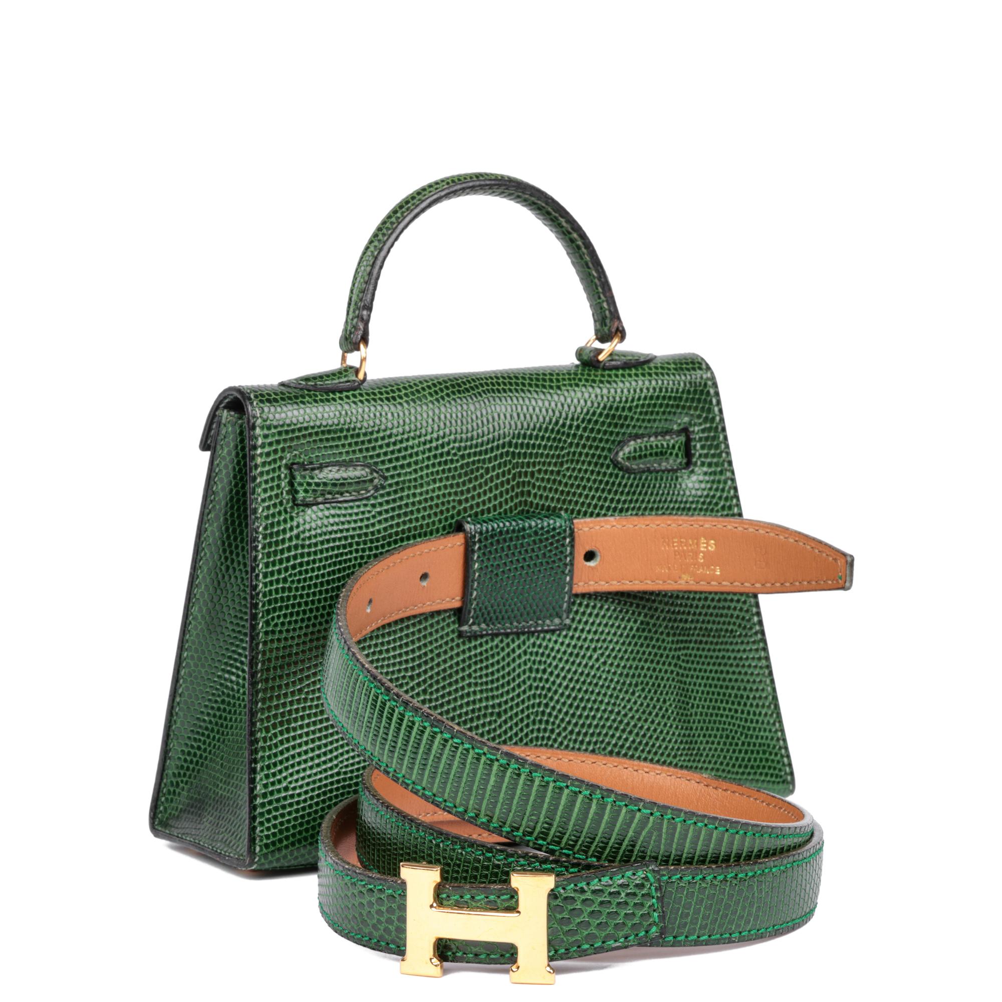 Women's Hermès Special Order Vintage Convertible Kelly 15cm Sellier with Constance Belt For Sale