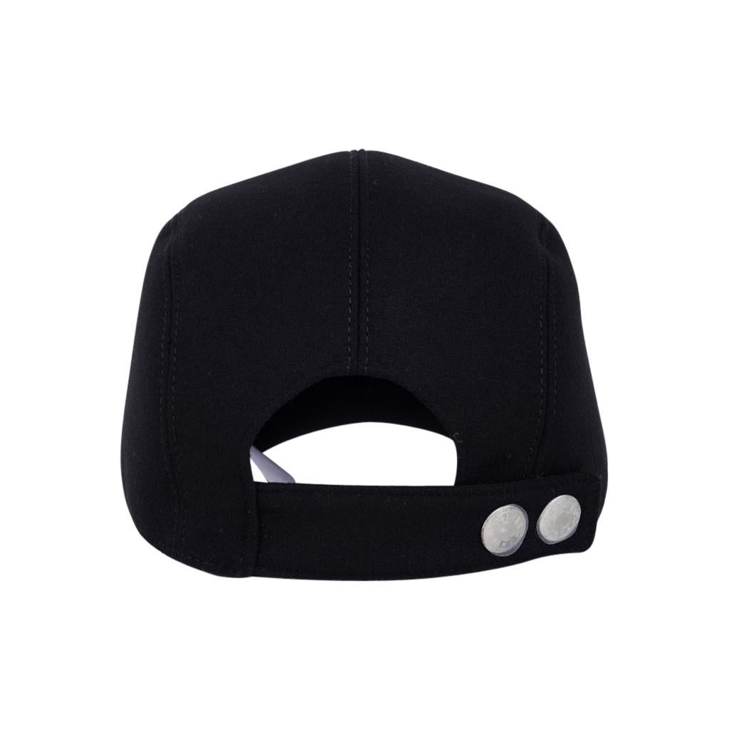 Hermes Spider Robot Limited Edition Cashmere Black Cap Hat 60 For Sale 3