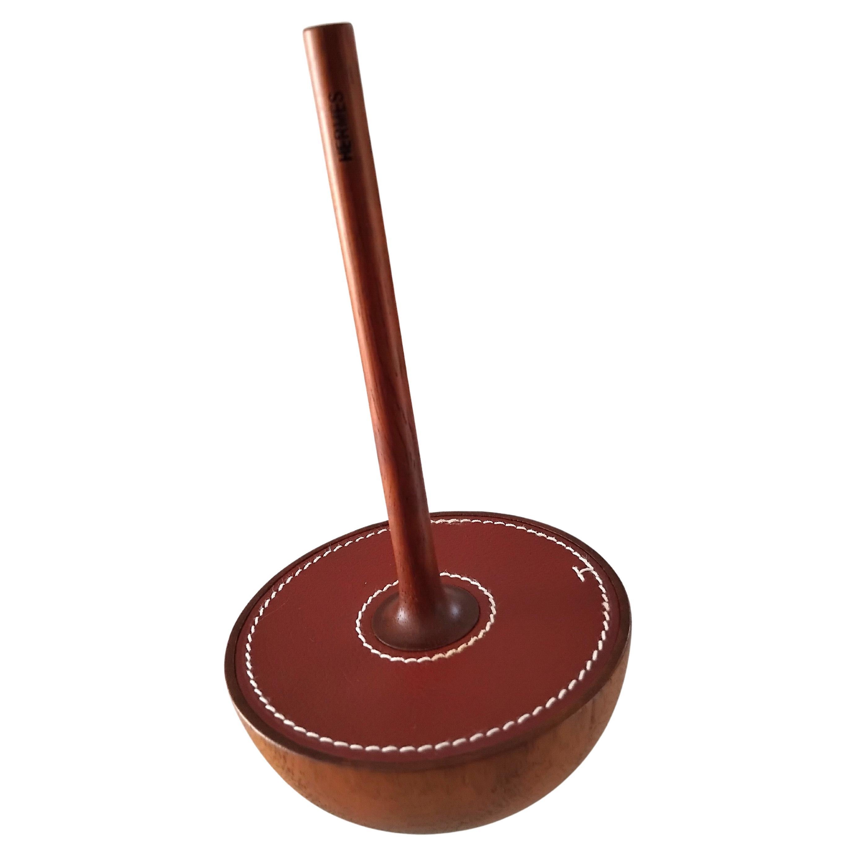 Hermès Trottola Toopy Leather Wood in vendita 3