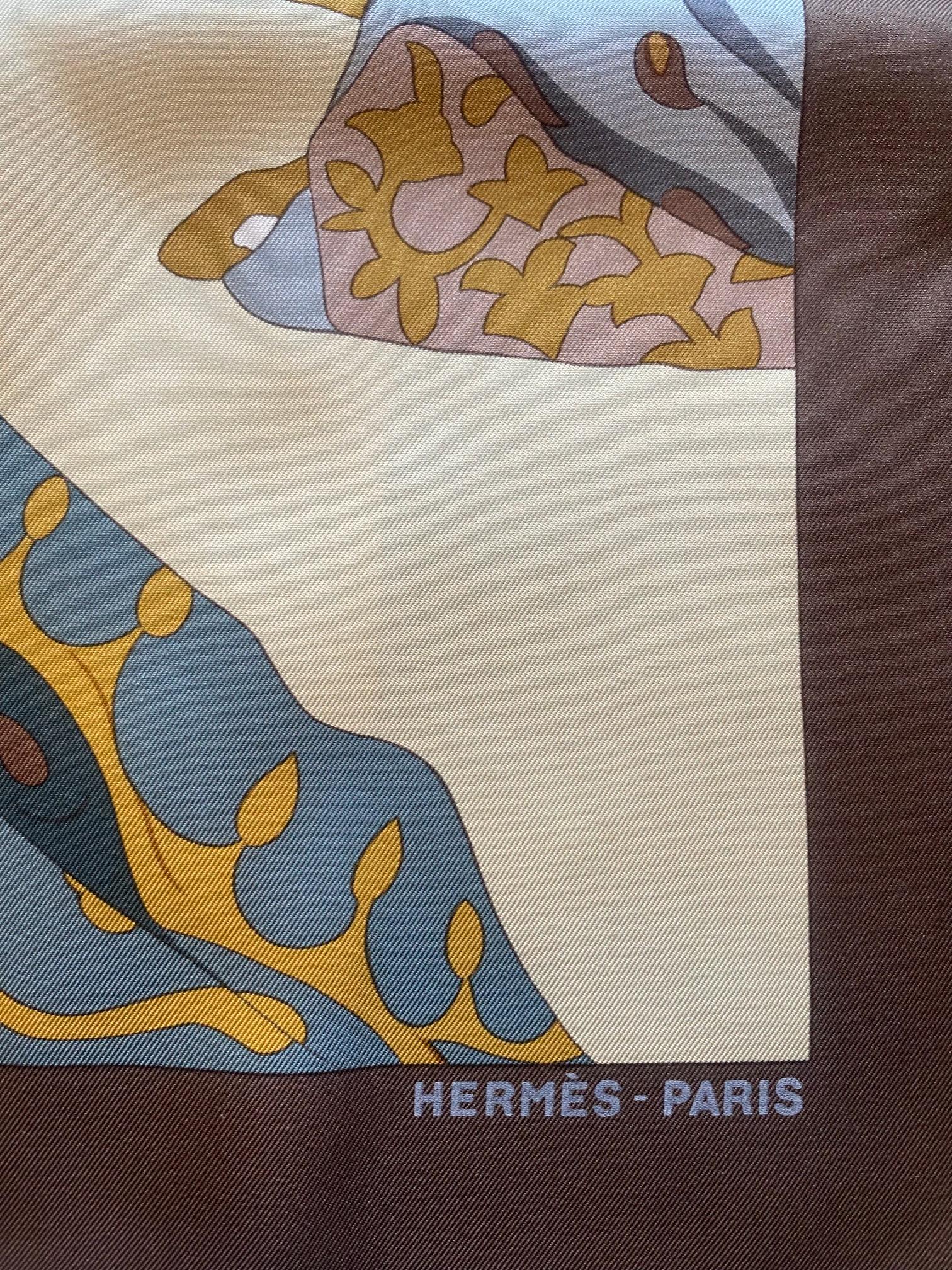 Hermes Splendeur des Maharajas II Silk Scarf In Good Condition For Sale In Glasgow, GB