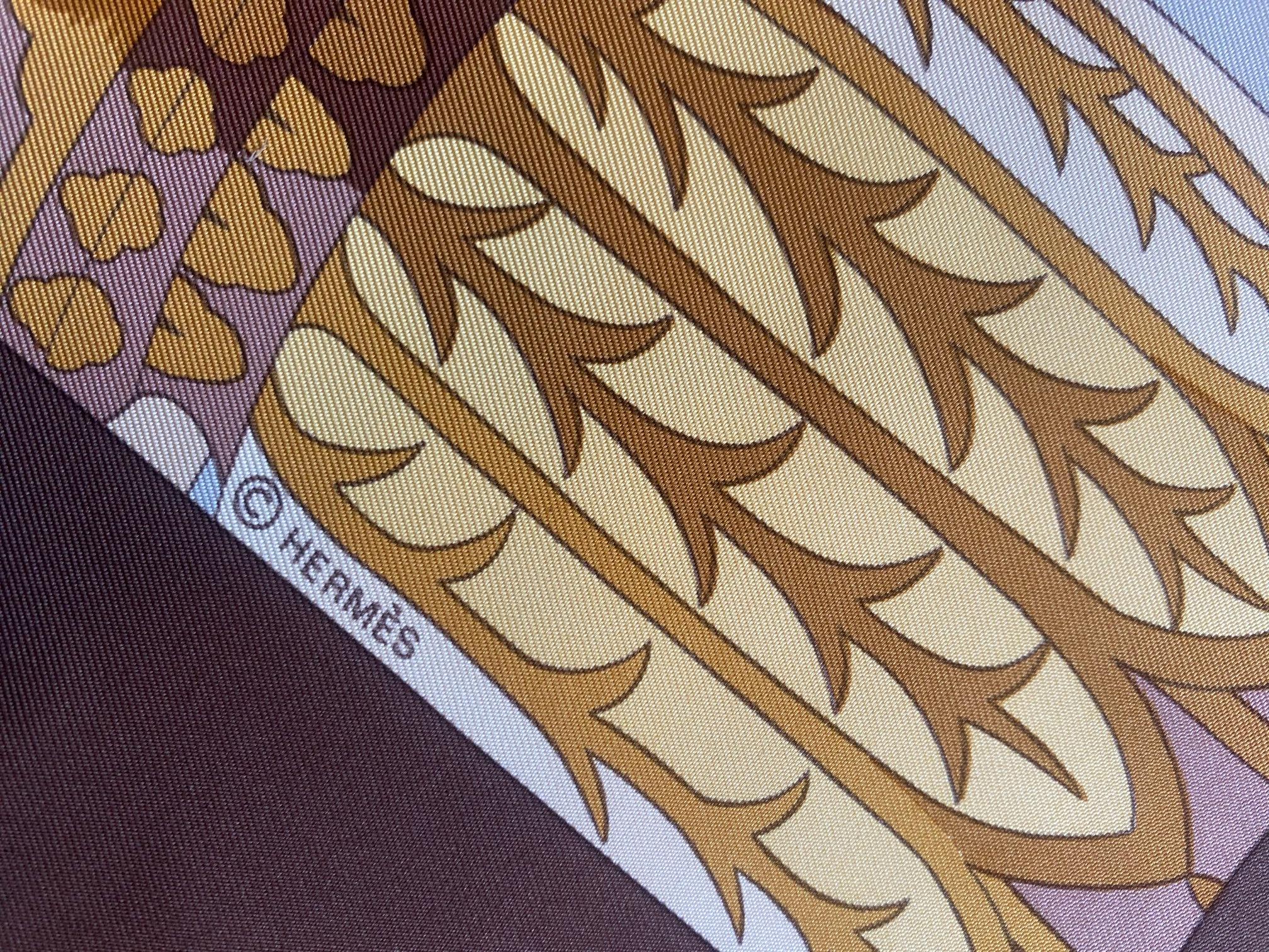 Hermes Splendeur des Maharajas II Silk Scarf For Sale 1