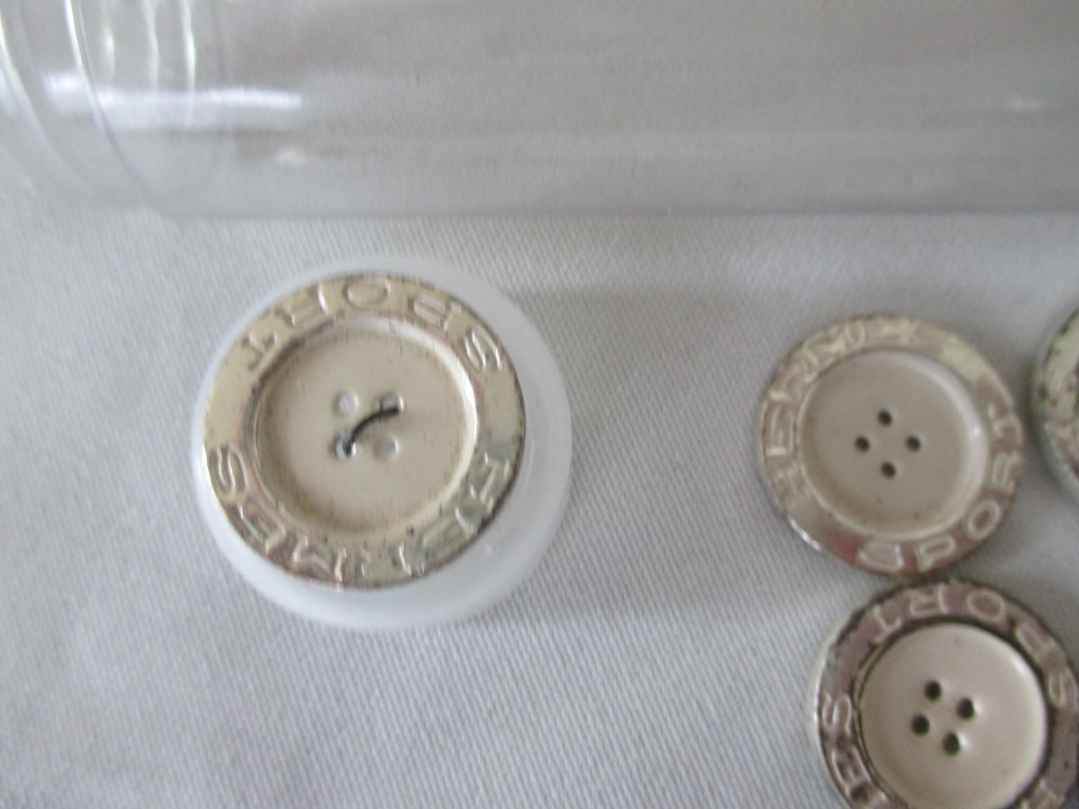 Women's or Men's Hermes Sport Buttons Vintage old stock
